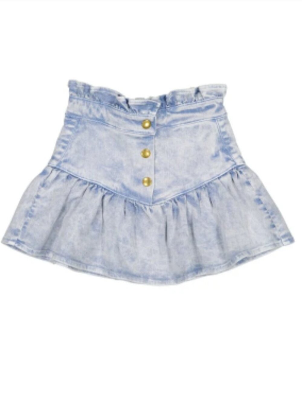LOUIS LOUISE Blue Washed Denim PIPEAU Skirt Size 12